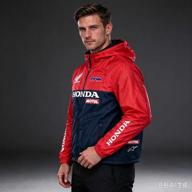 Passende Familien-MOTO-Kollektion: Neues Herbst-/Winter-Kapuzensweatshirt mit Reißverschluss für Herren und Damen, Oversized, atmungsaktiv, schnelltrocknend, Motocross-Oberteil