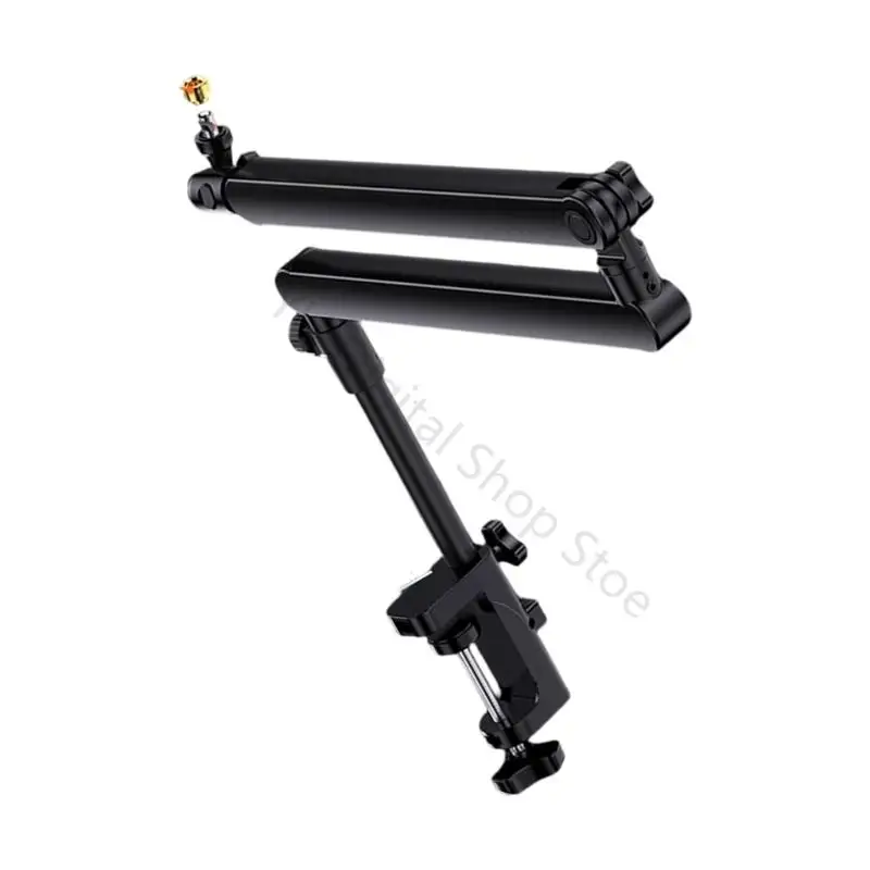 96BA Flexibler Mikrofonarm-Ständer aus Aluminium, universell 5/8 3/8 Zoll Gewinde für Podcaster, Gamer, Content-Ersteller – Detail 3