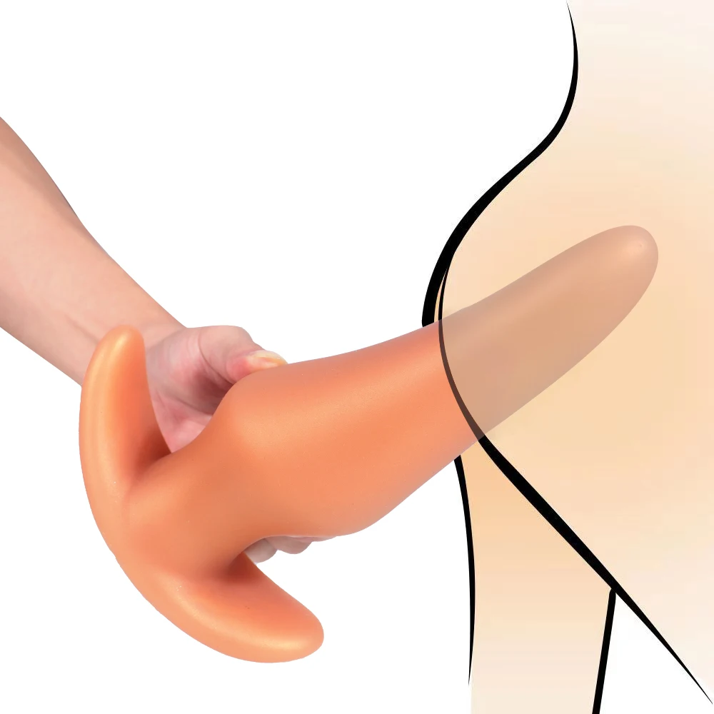 Wearable Anti Drop Soft Anal Plugs Prostate Massage Liquid Silicone Huge Butt Plug Anal Training Comfortable To Wear Butt Plug