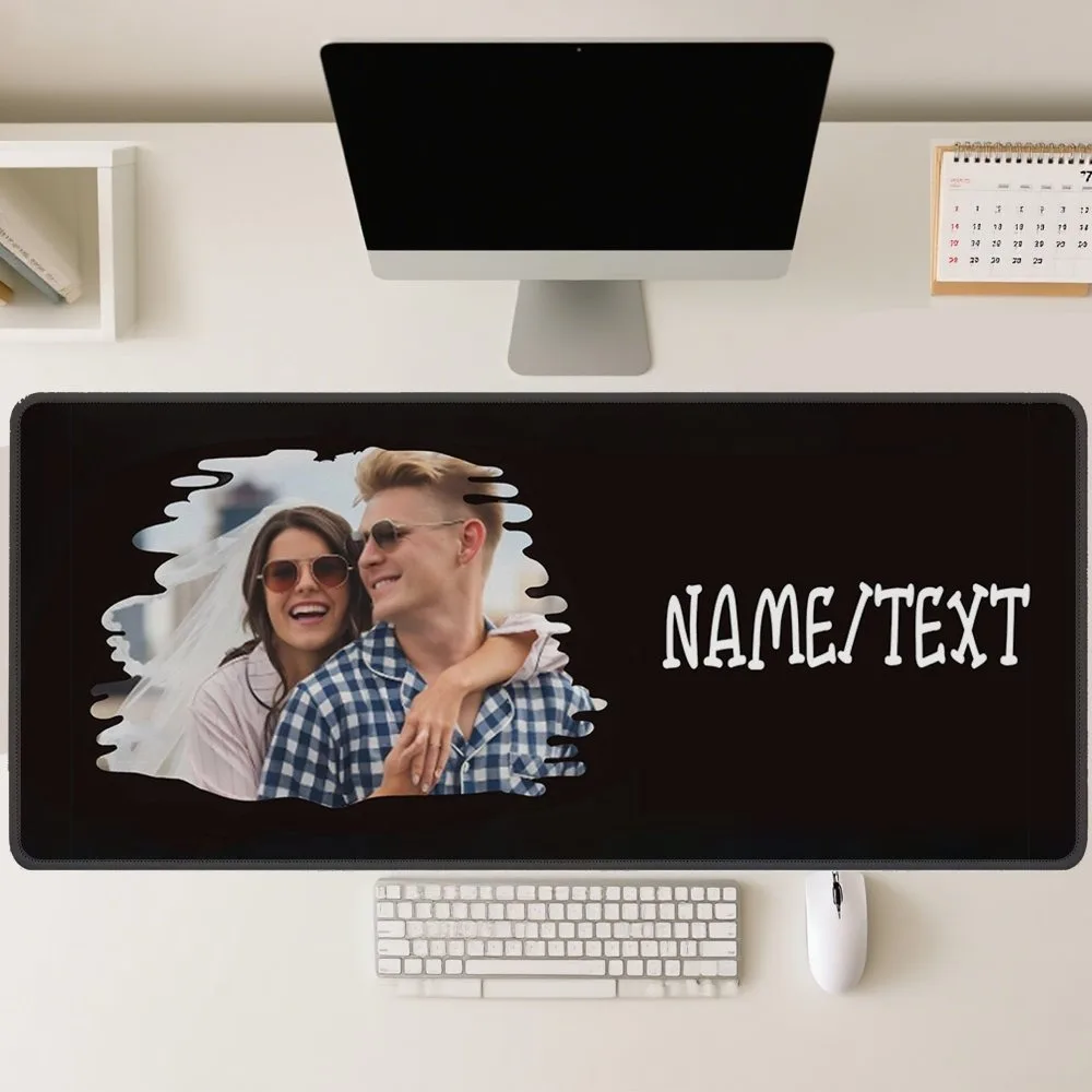 [2D Flat] 1pc Custom Photo Upload Mouse Pad Personalized Couple Picture Custom Name Text Multi Sizes Gaming Mouse Pad