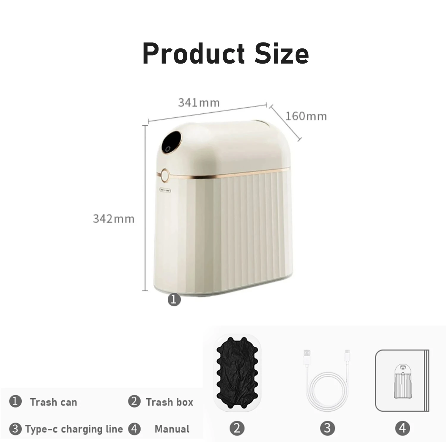 10L Automatic Packaging Smart Trash Can Automatic Bagging Bathroom Sensor Trash Can Kitchen Garbage Cube Waste Bins Wastebasket