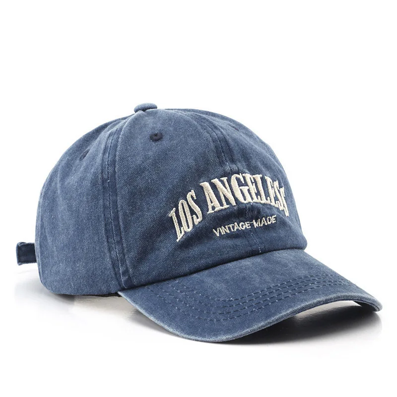 Doitbest Washed Cotton Baseball Cap Hats for Women Men Classic Dad Mom Hat Embroidered los angeles Outdoor Couple Caps Snapback