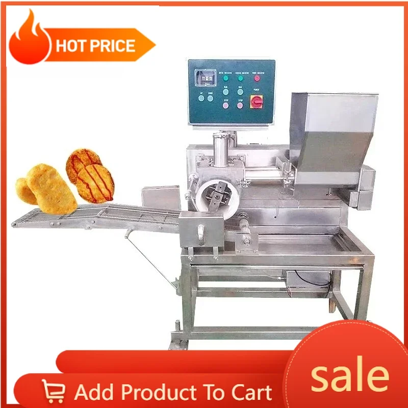 Simple operation chicken nugget making machine hamburger forming equipment custom available
