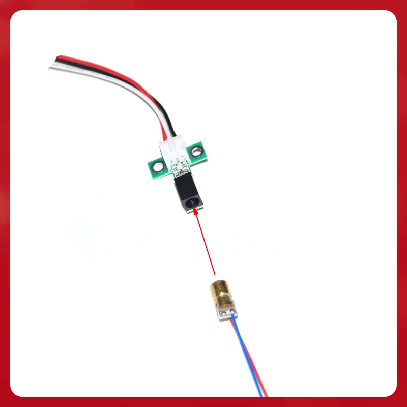 Top fashion DC5V Point Laser Detector Sensor Alarm Detect Distance Max 10m