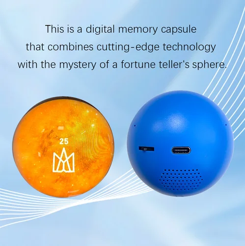 Imagen 2 del producto Bola de cristal 3D, bola electrónica personalizada con pantalla de reproducción de vídeo, adecuada para regalar a familiares y amigos, regalos de cumpleaños