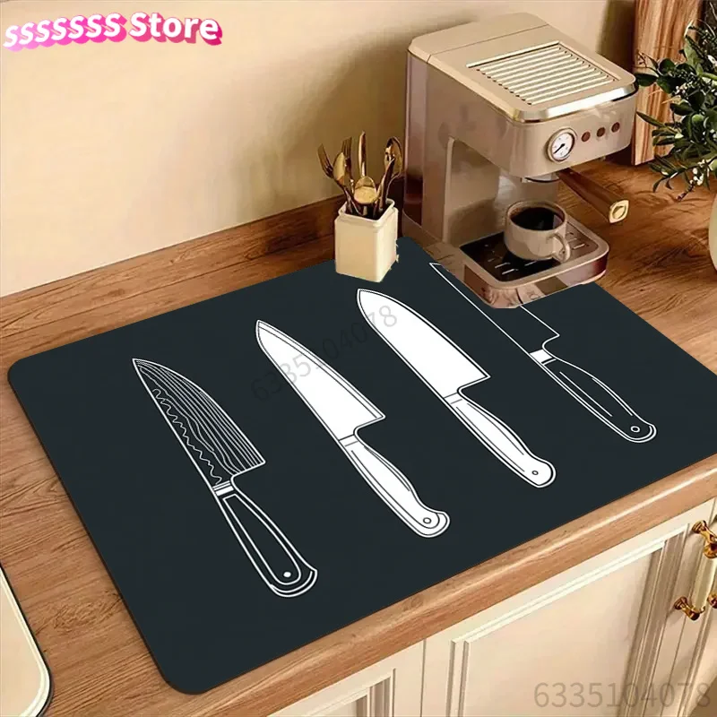 Durable Diatomaceous Earth Multi-Purpose Appliance Cover Pad with Knife Design - Dishwasher & Coffee Machine Protector for Count