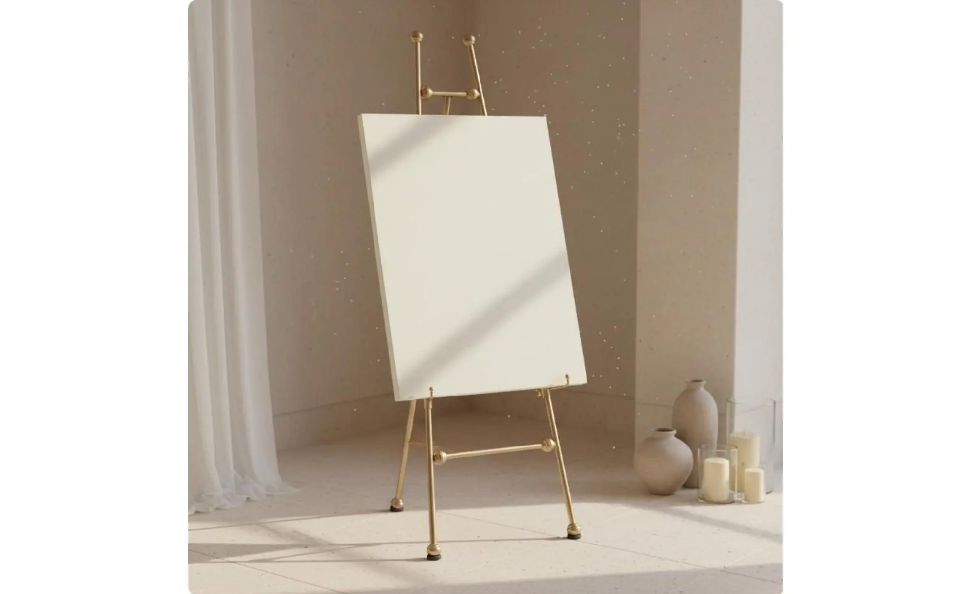 Gold Wedding Sign Stand Nordic Design Wedding Sign Stand Gold Metal Easel Subtle Luxury Adjustable Metal Easel Instant Setup