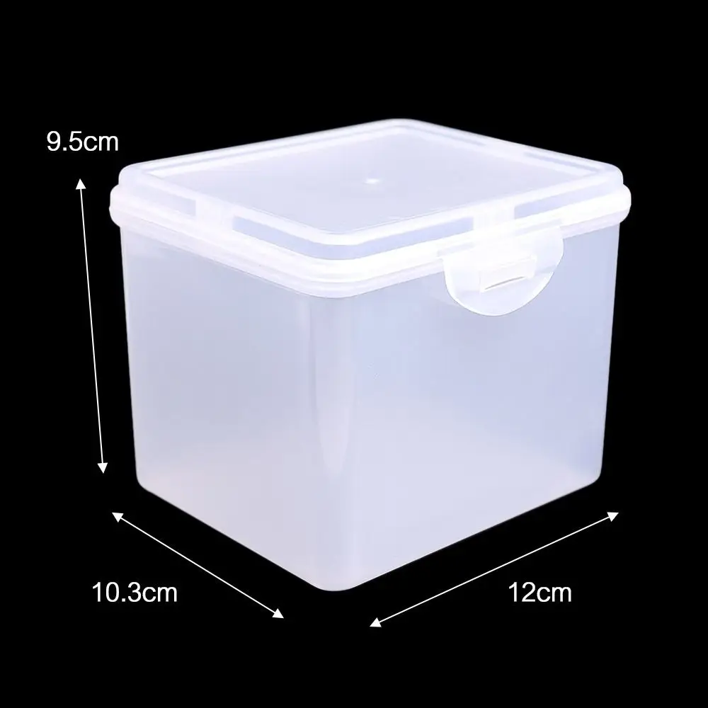 Transparante Plastic Opbergdoos Met Deksel Multifunctionele Rechthoekige Vorm Kleine Ding Container Doorzichtige Sieraden Opbergdoos
