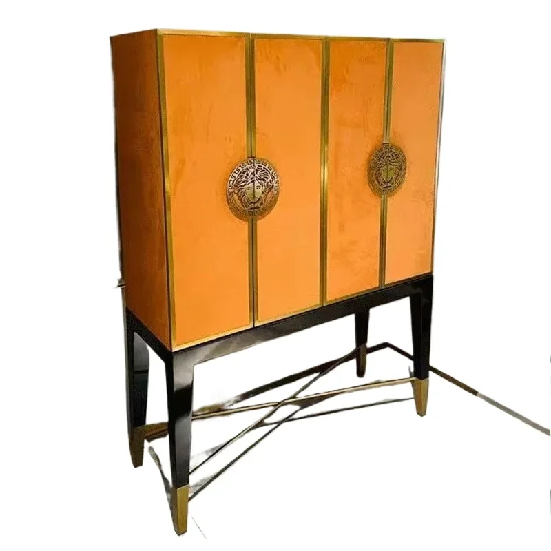 

Итальянский минималистичный высококачественный буфет из массива дерева в стиле лайт-люкс, тумба для хранения в прихожей, спальне, гостиной.