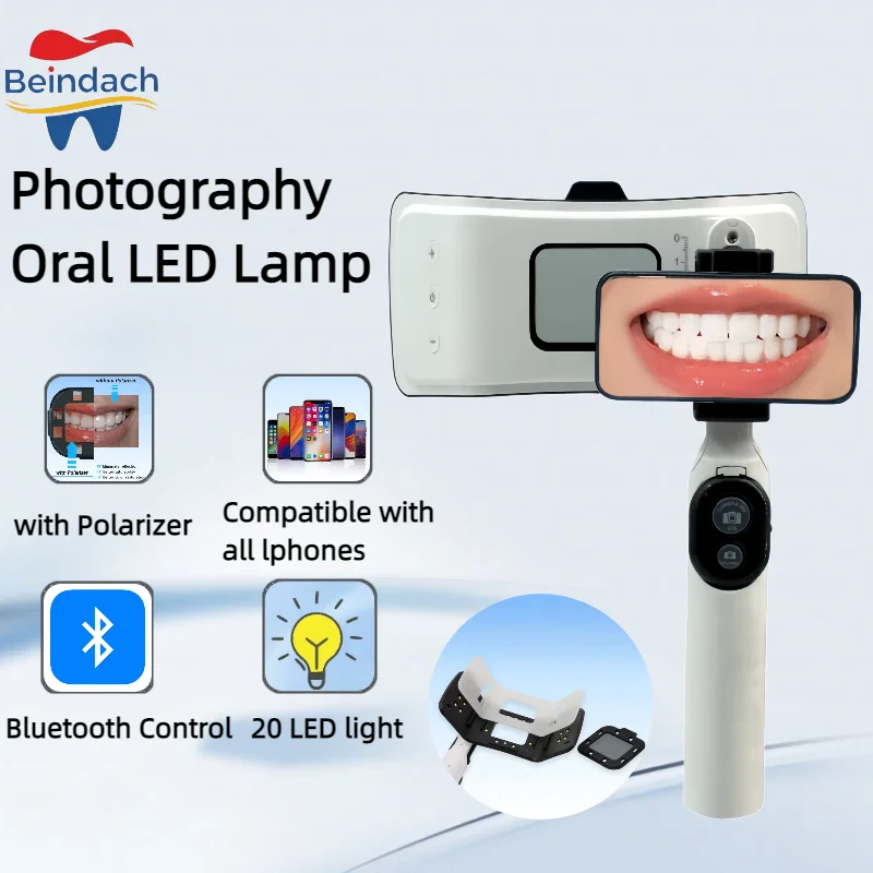 

Dental Photography Oral LED Lamp Flash Light Photography Equipment Macro Intraoral Light for Dentistry Orthodontic Treatment