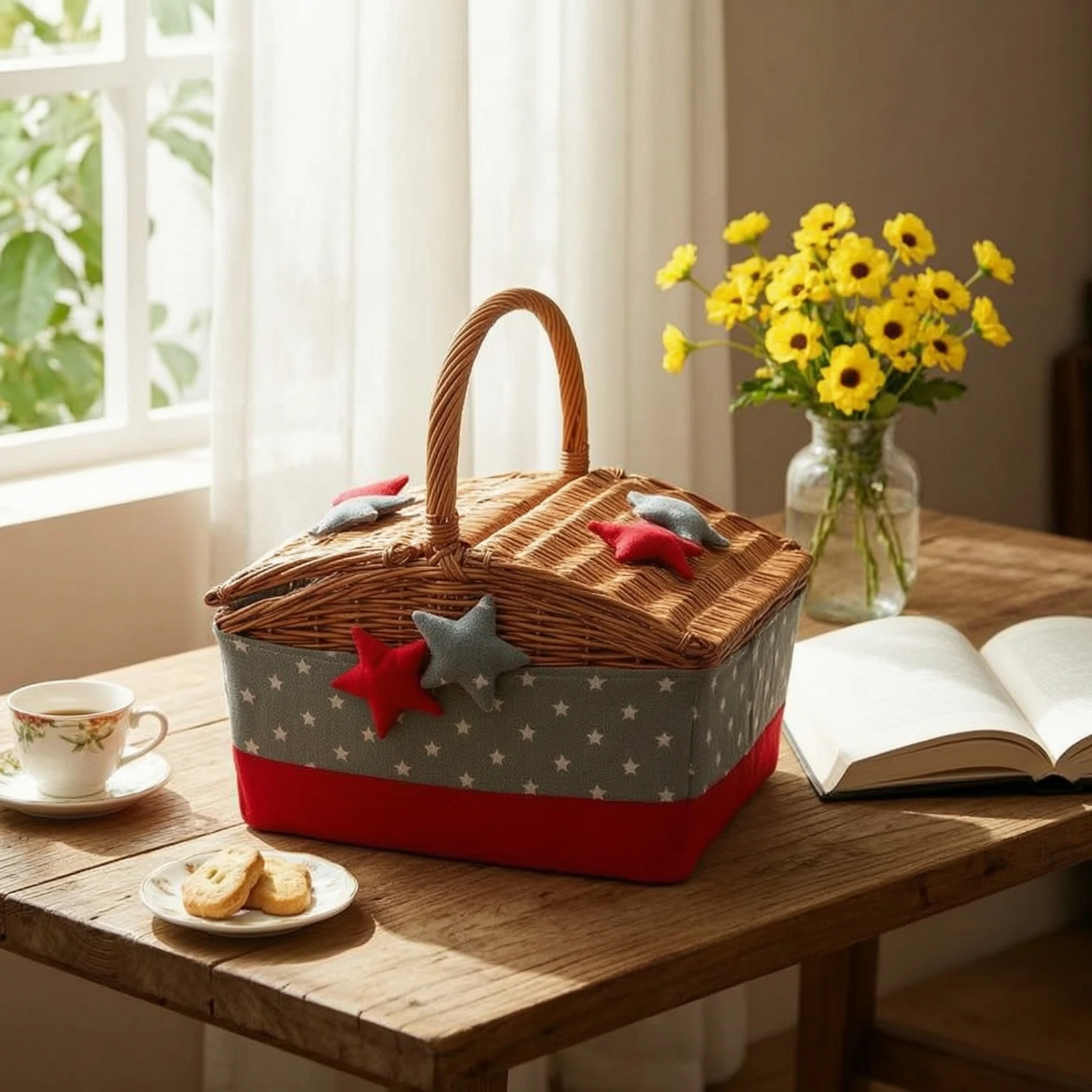 Handwoven Hamper with Handle D - Home Decor Hampers ulasan dan harga
