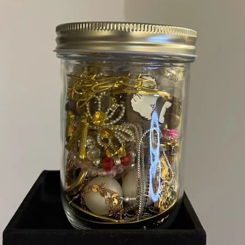 

Super Popular Second-Hand Jewelry Blind Box Jar Mixed Blind Box Lucky Bag Miscellaneous Necklace Earrings Bracelet Random