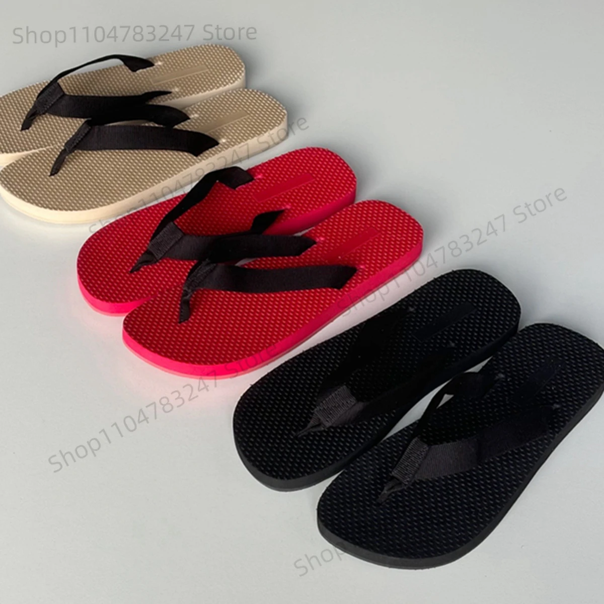 Sommersandalen Französische minimalistische Mode Damen Strandpantoffeln Eva rutschfeste Sohle Flip Flops Schuhe Damen