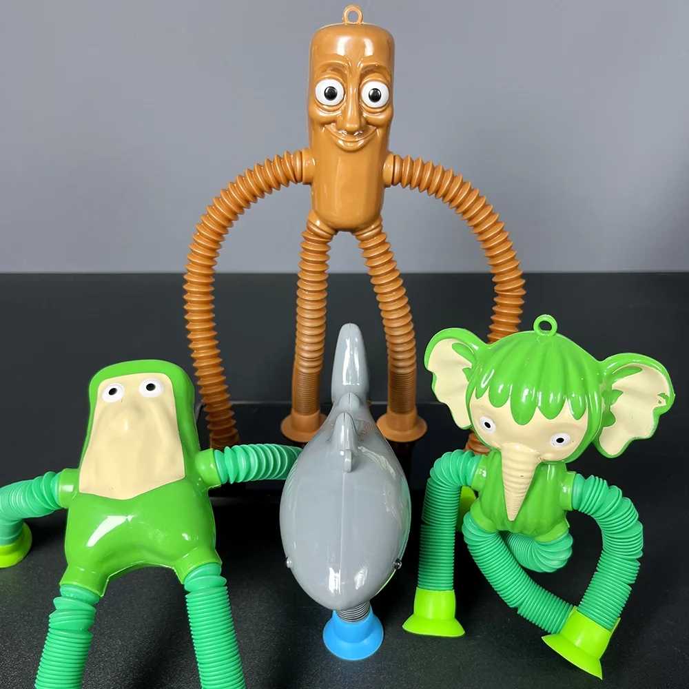 

Игрушка на присоске Pop Tubes для детей, телескопическая сенсорная фигурка Fidget, Brainrot Tung Sahur Tralalero Tralala, подарок для снятия стресса