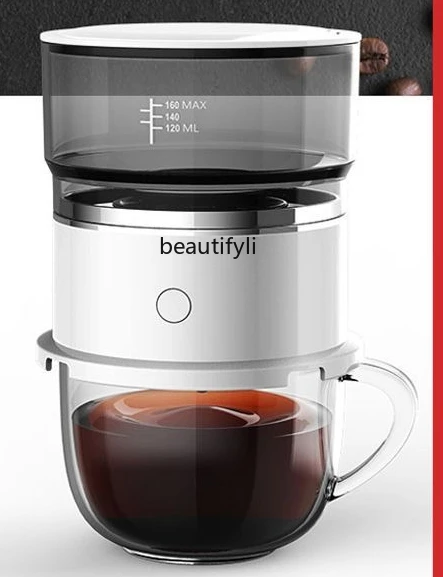 

Mini coffee, brewer, grinder, fully automatic hand brew drip coffee pot