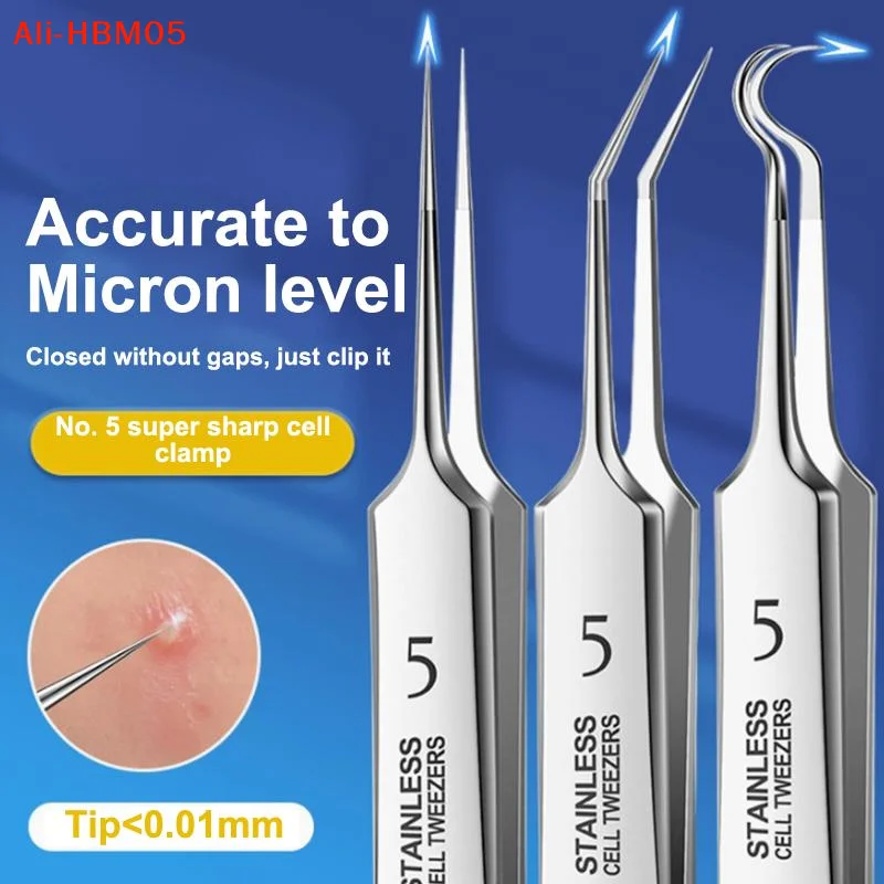 (HB05)7/8Pcs Blackhead Remover Kit Professional Blackhead  Needle Skin Care Tools Stainless Steel Pimple Extraction Tools