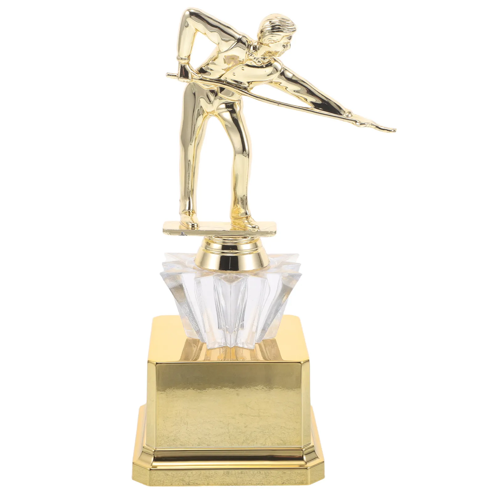 8In Gold Plastic Billiards Trophy Pool Player Award Cup for Pool Table Tournament Champion Prize Winner Billiards Accessories