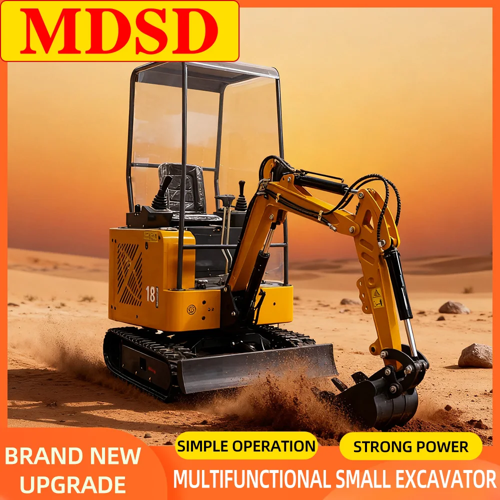 Mini escavatore da 1,2 tonnellate Mini escavatore facile da usare per Kubota con piccolo escavatore a basso prezzo per attrezzature da costruzione compatte