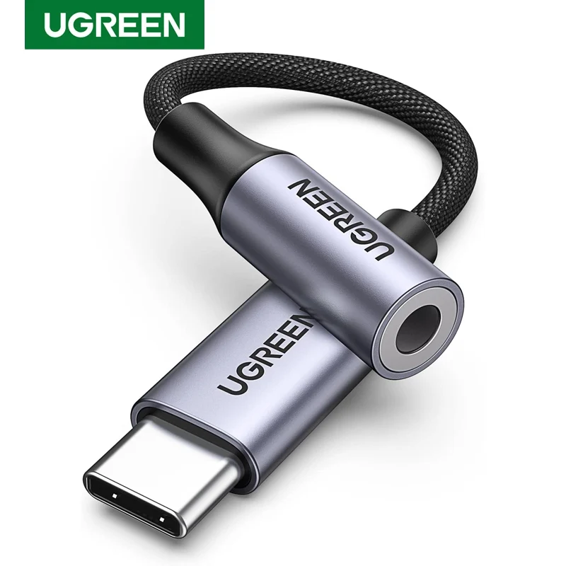 UGREEN USB C to 3.5mm Audio Adapter Type C to Headphone Aux Jack Dongle 24bit/96kHz HiFi DAC Cable Cord for iPhone 15 Pro Max
