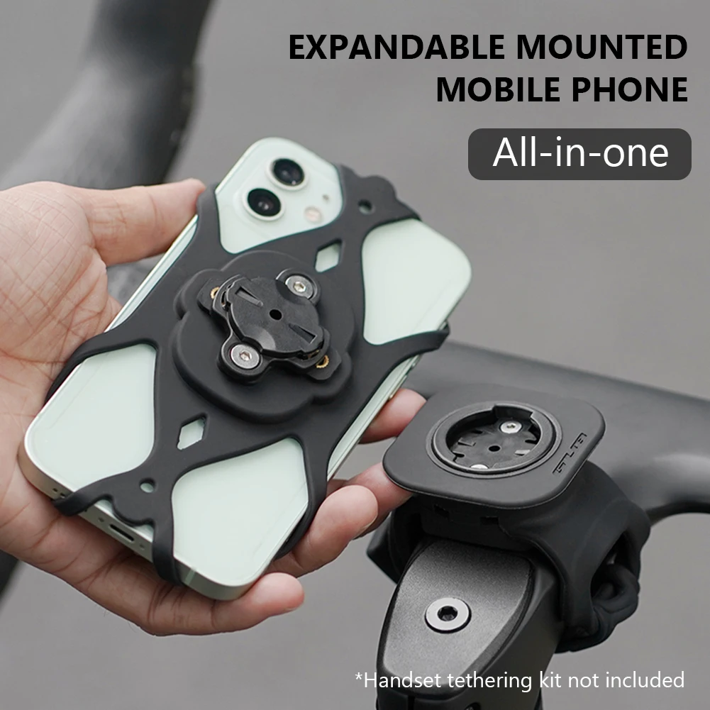 Silicone Bicycle Computer Mount Non-slip Bike Handlebar Computer Mounting Stand Ultra Light Shockproof Holder Base Accessories view 3