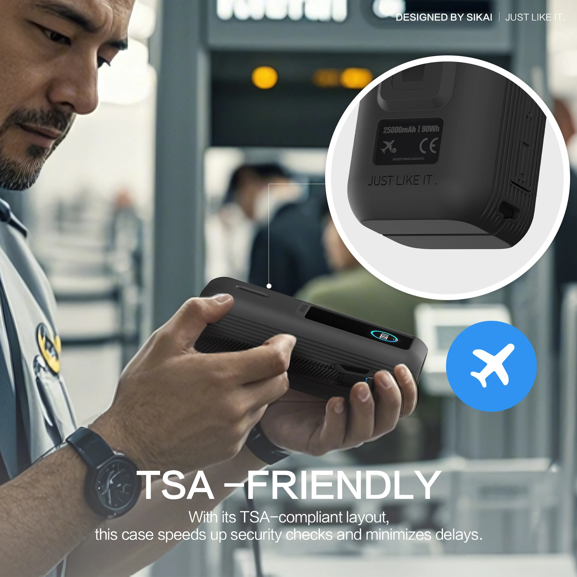 Silikon-Schutzhülle, staubdichte Abdeckung, Reise-Tragetasche für Anker Zolo 25000mAh 165W Powerbank, TF/SIM-Aufbewahrungstasche – Detail 10