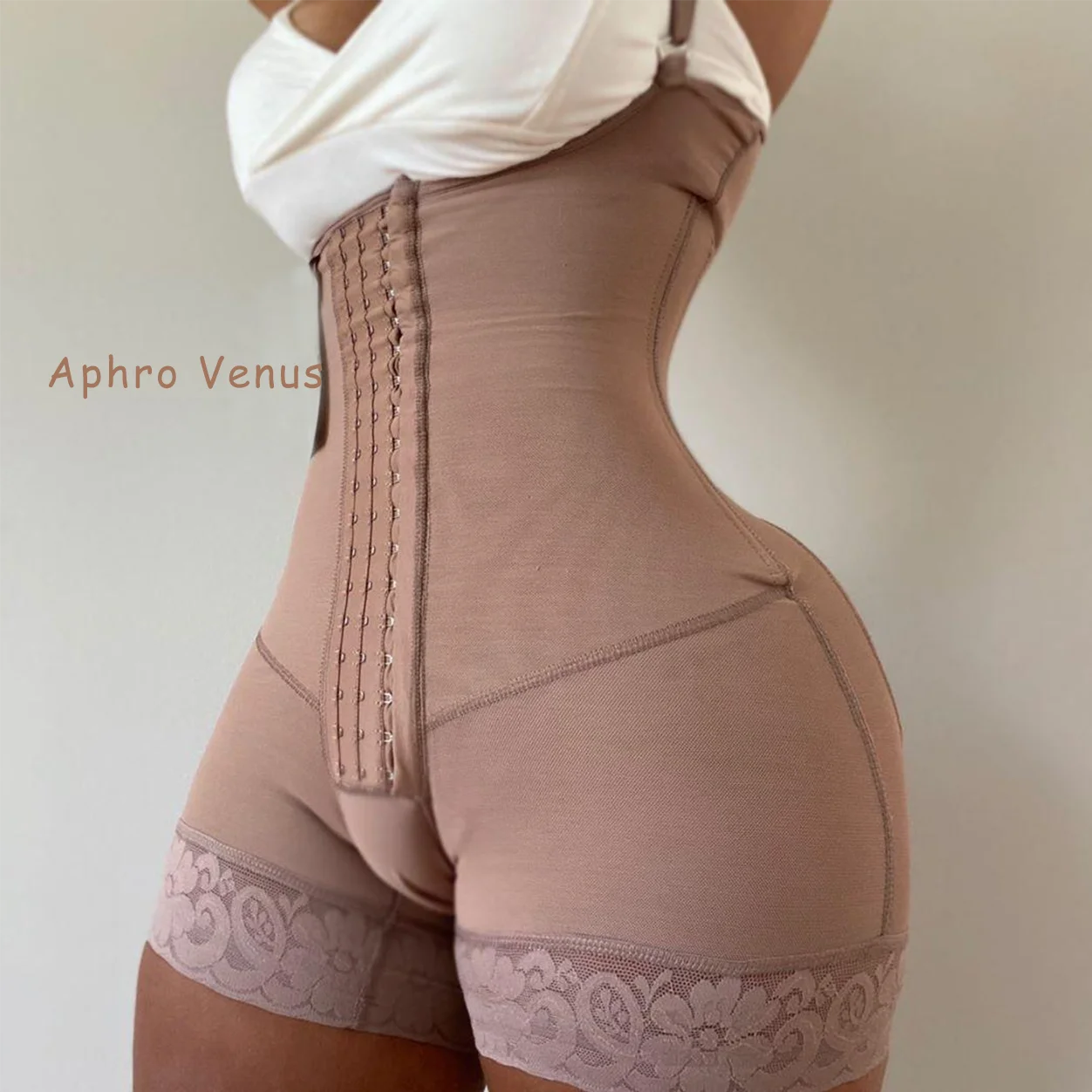 Fajas Colombianas High Compression Full Body Hourglass Girdle Waist Trainer Butt Lifter Post-operative Shorts Women\'s Shapewear