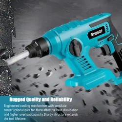 For Makita 18V 3600RPM Rotary Hammer Drill 3 Modes Corded Demolition Chipping Metal Concrete Breaker Jackhammer