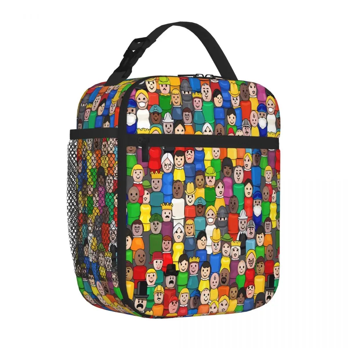 Bolsa de Almuerzo Acolchada con Estampado Completo Fisher Price Little People, Mini Bolsa de Almuerzo para Viaje, Más Vendida