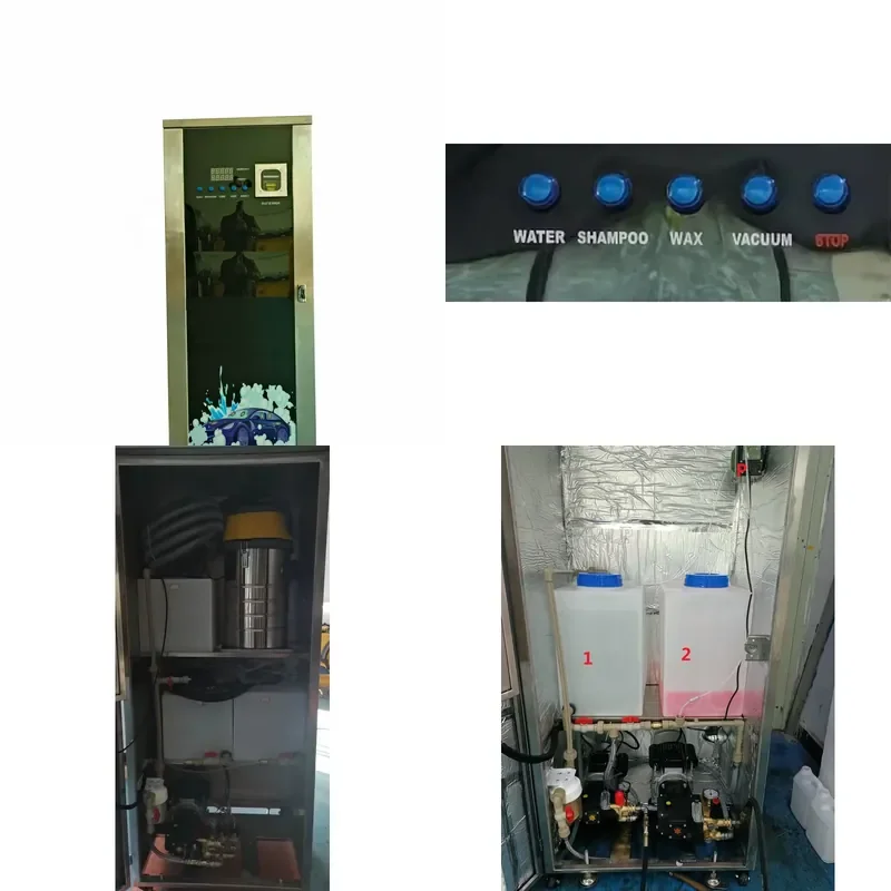 for Coin operated 24 hour self service car wash vending machine automatic car wash station with vacuum disinfection machine