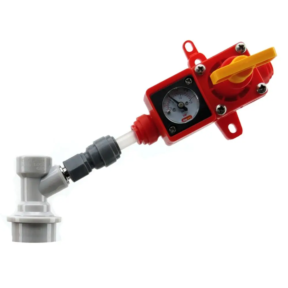 KegLand  Integrated Gauge BlowTie Spunding Valve Kit (0-15psi)