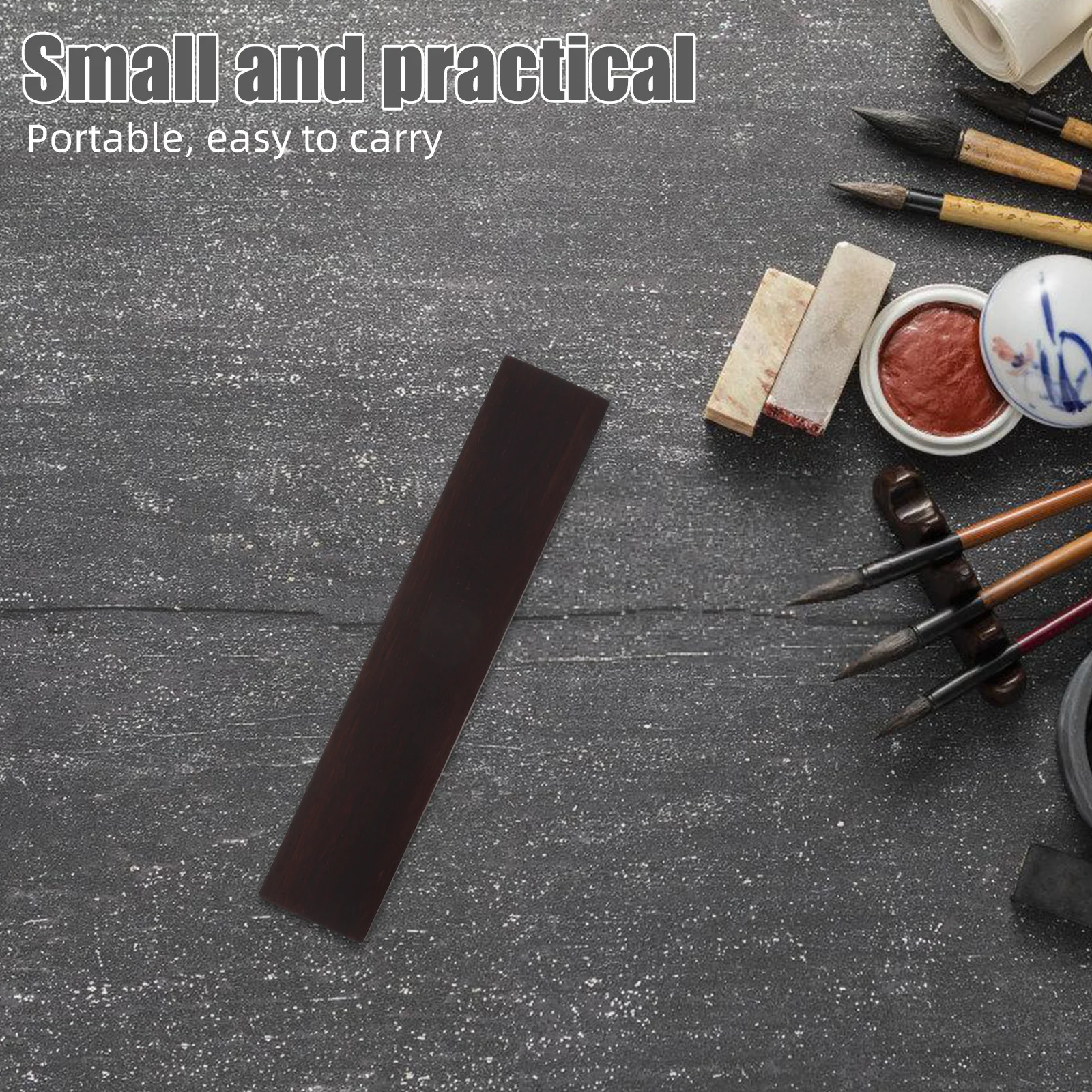 

1Pair Chinese Calligraphy Wood Paperweight Flat Wooden Ruler Calligraphy Painting Writing Drawing Practice Tool Office Desk