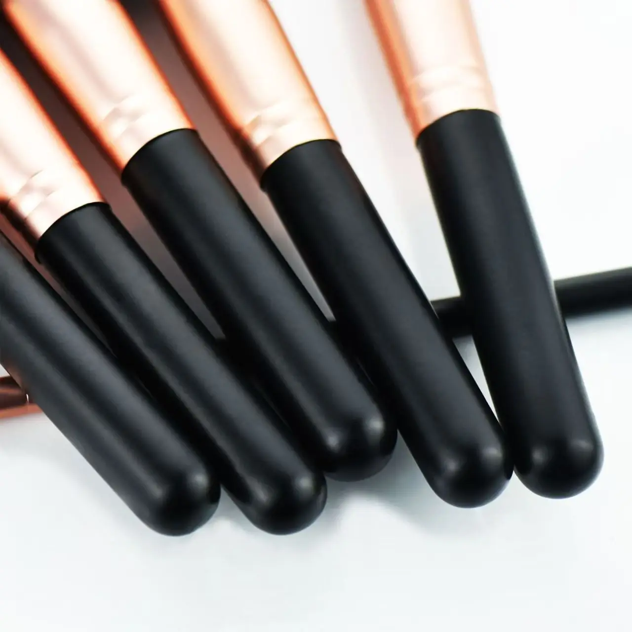 Black Wooden Handle Makeup Brush Set - Premium Collection Beauty Tools for Eyeshadow Foundation Powder