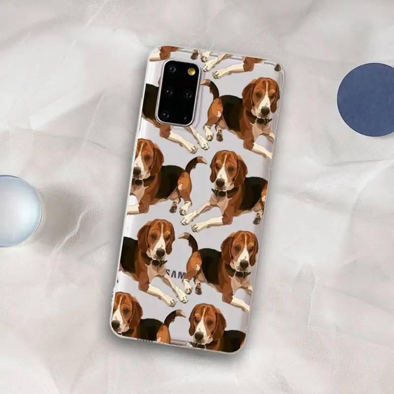 Beagle Dog Phone Case For Samsung S 20 21 22 23 for Redmi Note7 8 9 10 for Huawei P20 30 40 Clear Case