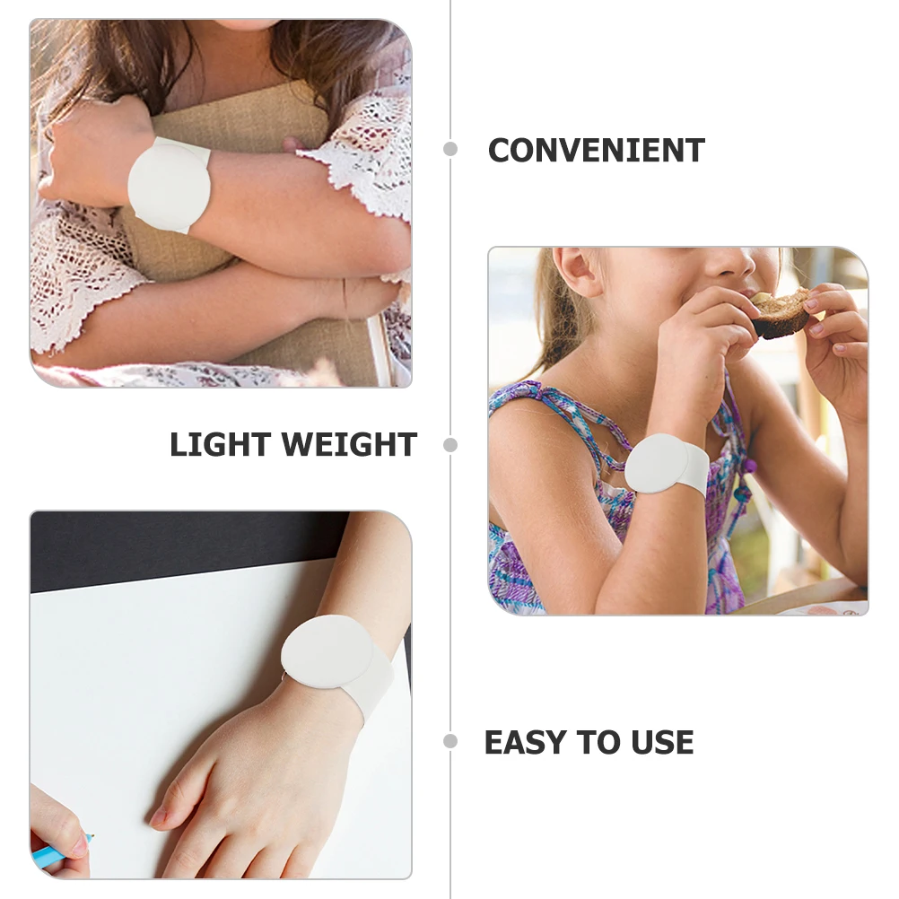 

10pcs White Slap Bracelets Snap Wristbands Diy Blank Pvc Party Favors Graffiti Bands Light Weight Comfortable Long Wear Skin