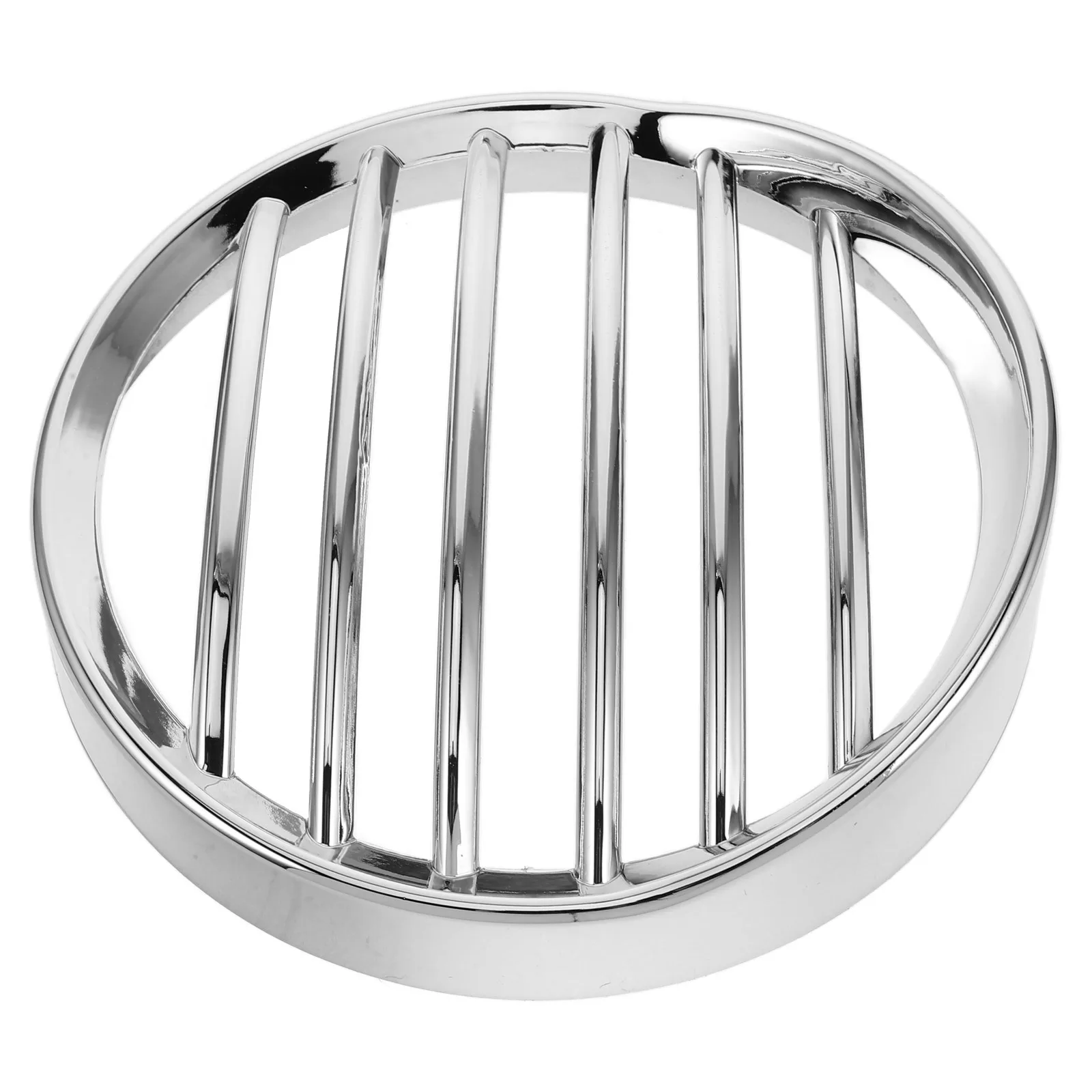 

Universal Retro Motorcycle Headlight Cover Mesh Grill Guard Plastic Lamp Protector Enhanced Night Safety with 3 Mounting