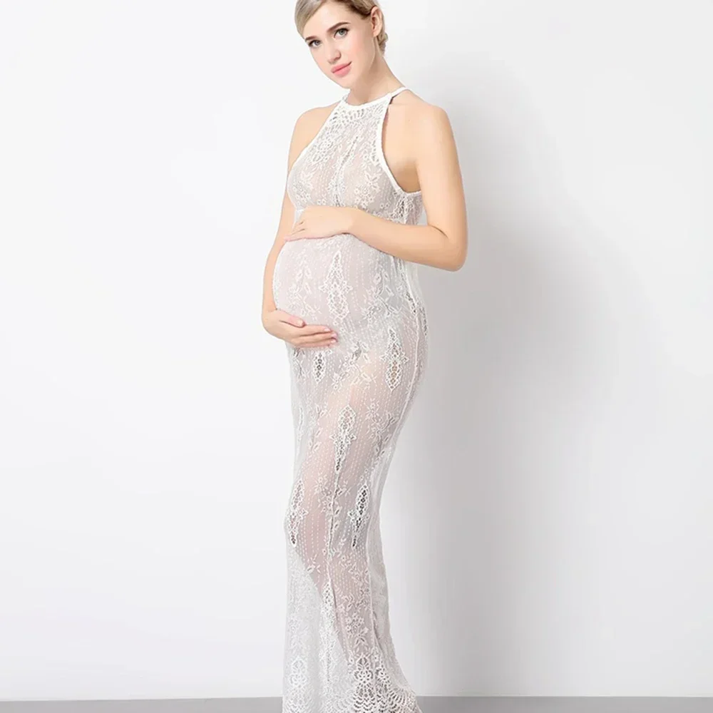 Maternity Photography Props Dress Sexy Perspective Dress Photography Props Gown Vestidos Clothing Accessories