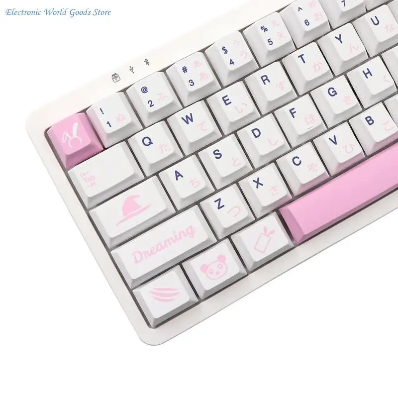 A3PD 137 PBT Dye Sublimation Keycaps Cherry MX Mechanical Japanese Sweet Girl Keycap