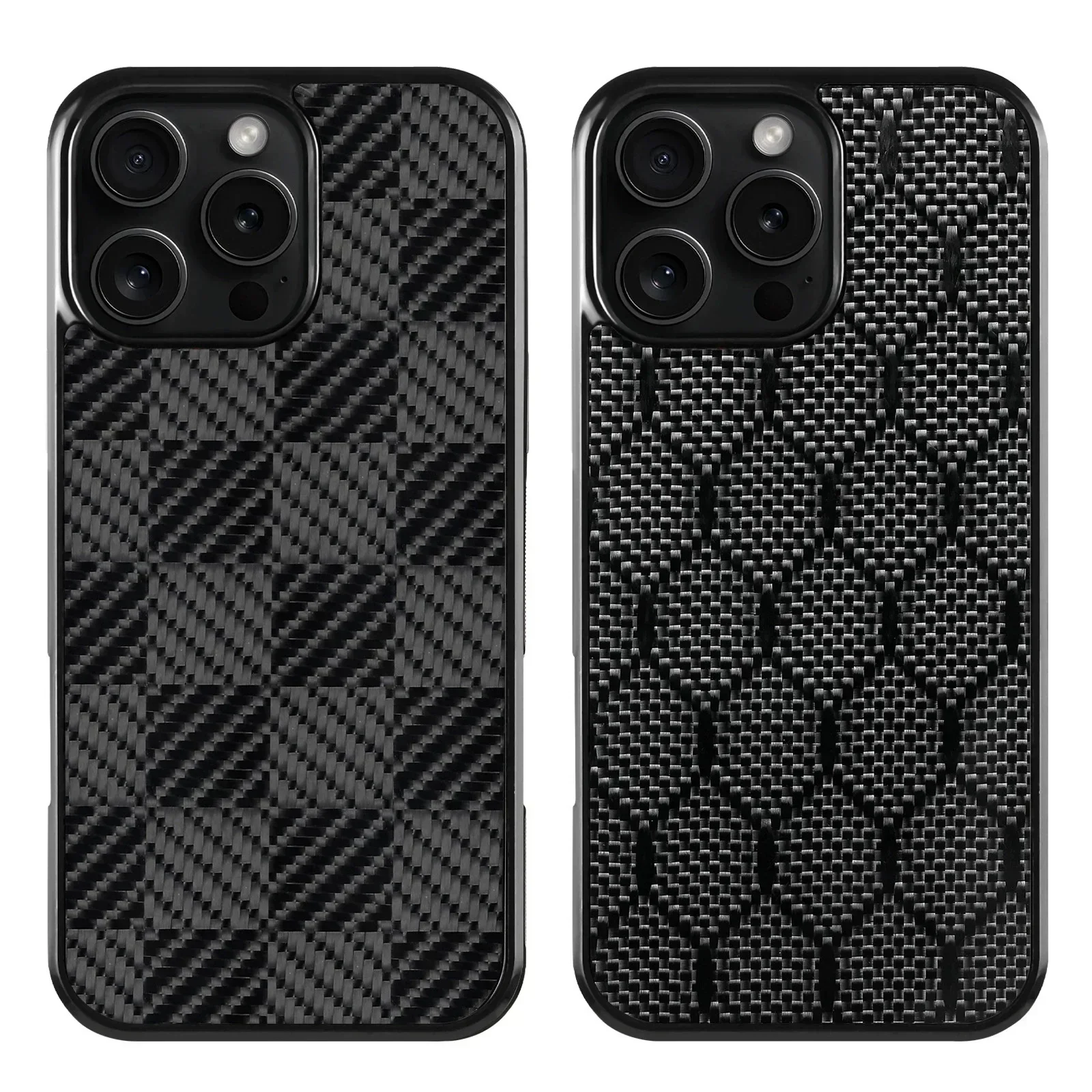 

for IPhone 16 Pro Max 16 Plus 13 12 11 14 15 Pro Max Case Anti-fall Shell Square Honeycomb M-Magnetic 3K Carbon Fiber Phone Case