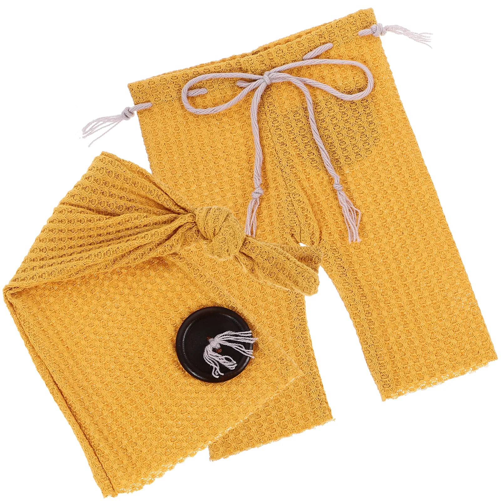 

Newborn Girl Clothes Knitted Pants with Hat Hats Outfit Photoshoot Outfits Clothing Props Yellow Boy