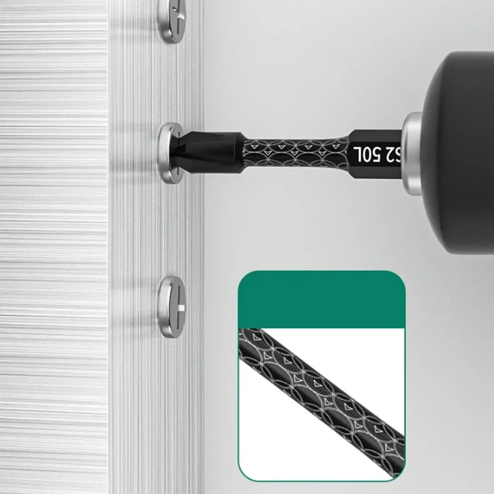 Imagem -05 - Cruz Chave de Fenda Magnética Bit Liga de Aço Anti-deslizamento Longo Brocas Alta Dureza Driver Bit para Ferramenta de Perfuração Elétrica 1pc Ph2