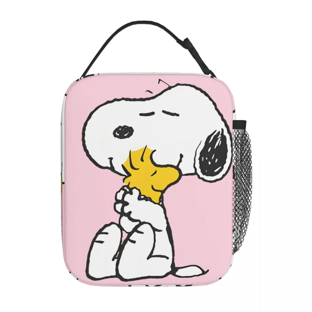 Handheld Lunch Bag AJDO - Elepanth Fly Colorful Leakproof Insulated Peanuts Snoopy Office Lunch Food Box For Women Men Adults