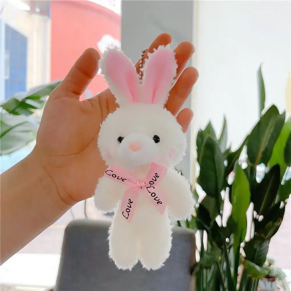 1Pc Simulation Rabbit Pendant Girl Plush Toy Claw Machine Ornaments Gift Anime Keychain Doll Children Gifts Toy