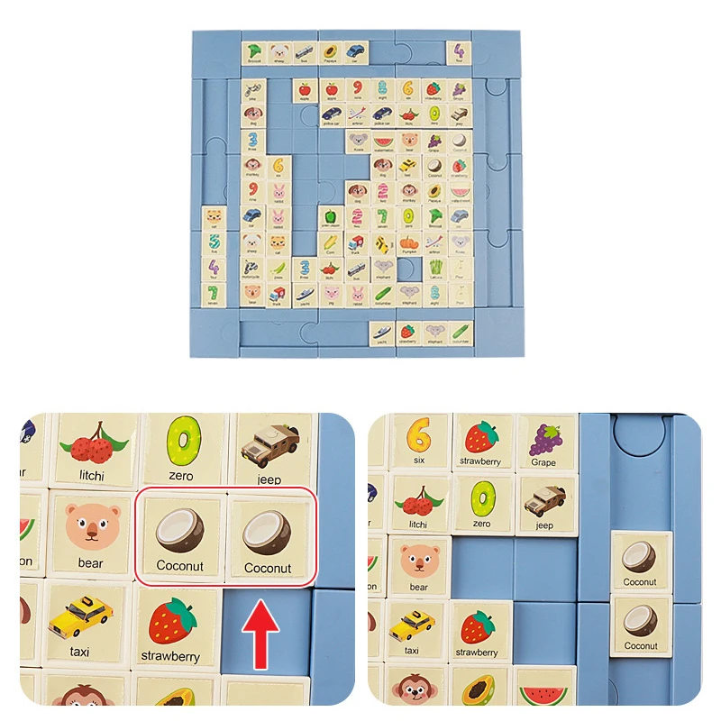 어린이 연결 게임 나무 장난감 계몽 논리적 사고 훈련 교육용 장난감 생일 선물