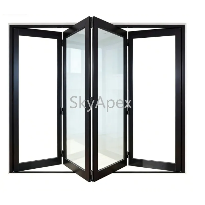 Customized Heavy Duty Thermal Break Aluminium Bi Fold Door Patio Window Sound Insulation For Commercial Residential Construction