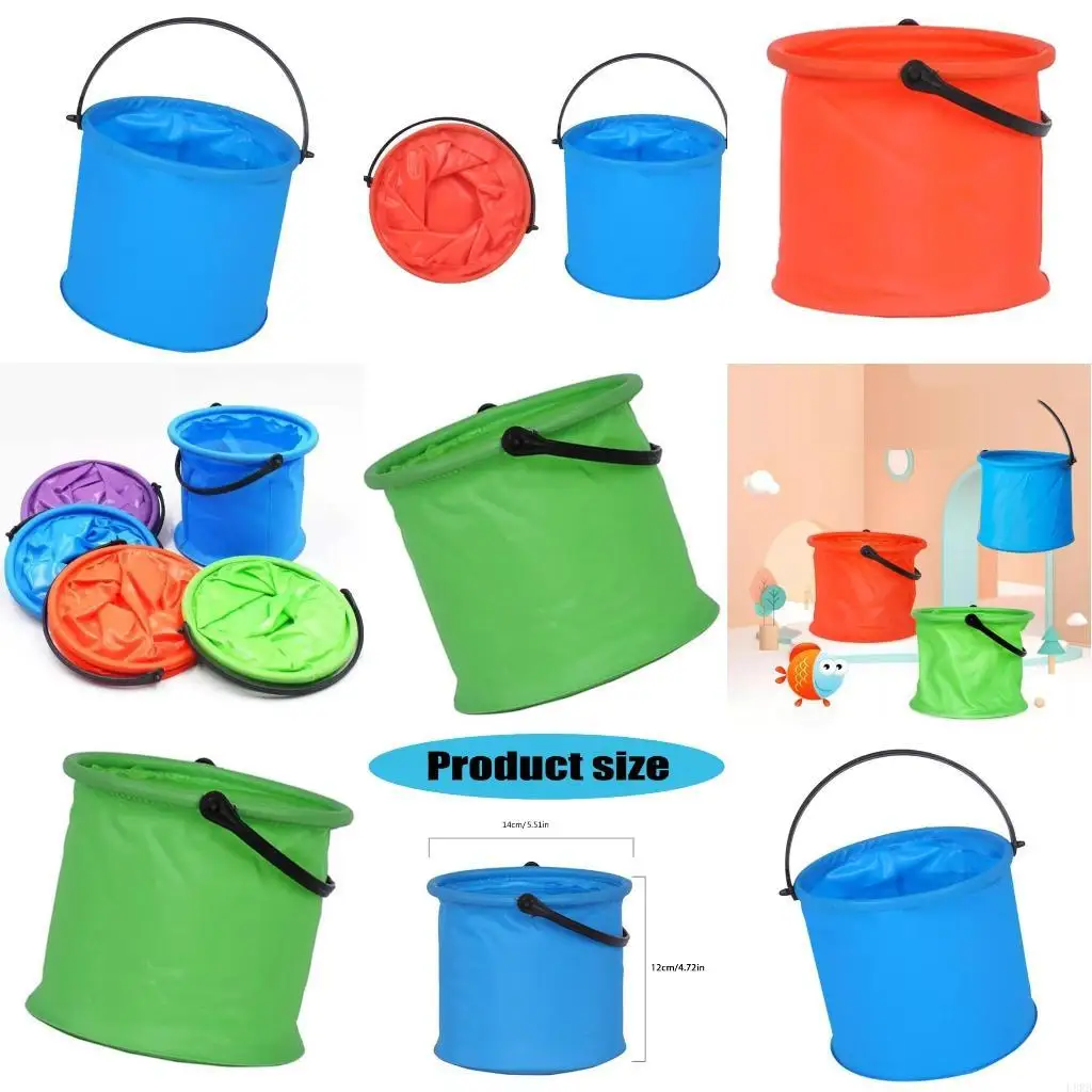 ถังทรายพลาสติกแบบพับได้สำหรับเด็กกลางแจ้งปาร์ตี้ปาร์ตี้หาดปาร์ตี้ของเล่น L8RB