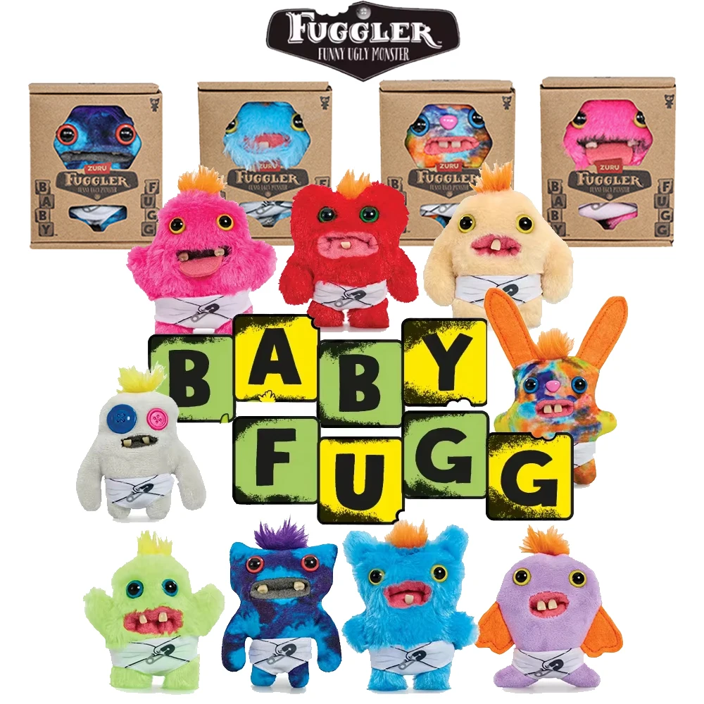 

Fuggler Funny Ugly Baby Monster Plush Toys Wide-Eyed Monster Shy Guy Squishy Stuffed Animals Cute Peluche Doll Birthday Gifts