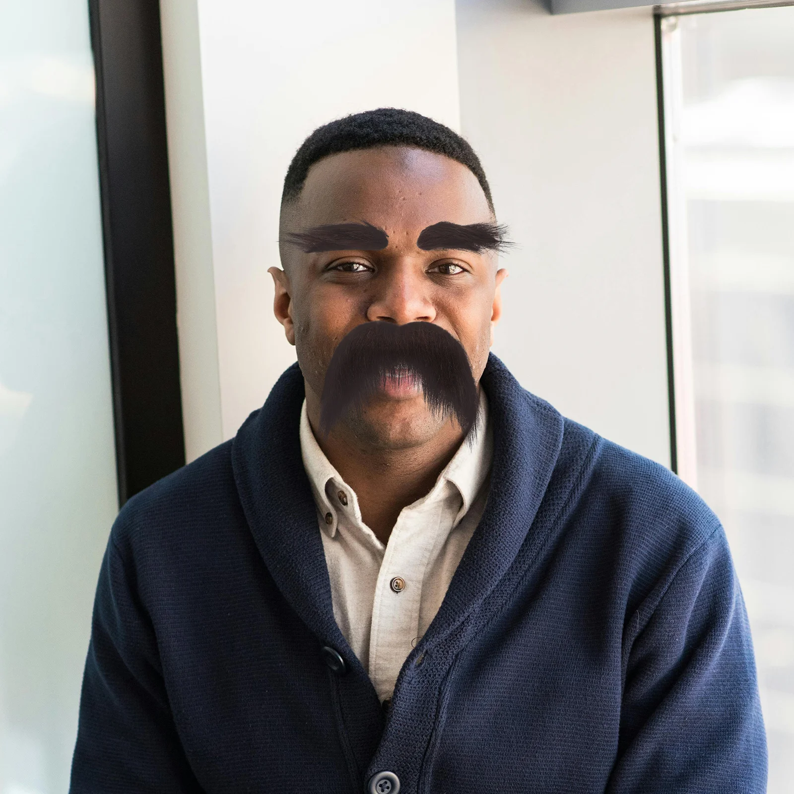 Makeup Costume Props Party Elder Fake Plush Cloth Beards for Adults