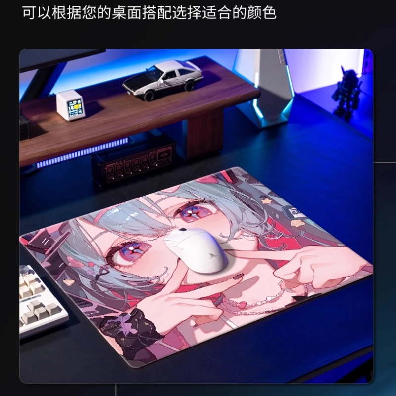 Large Tempered Glass Custom Mouse Pad Extra Large FPS Esports Desk Pad Upgraded Smooth Anti Slip Crystal Mist Surface Gift