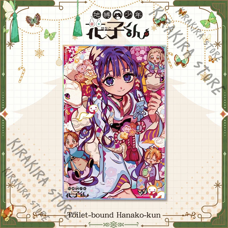 المرحاض ملزمة Hanako-kun Yugi Amane Yashiro Nene مزدوج فلاش الليزر الملونة ورقة ميتسوبا ميناموتو تيرو الاكريليك تأثيري ديكور