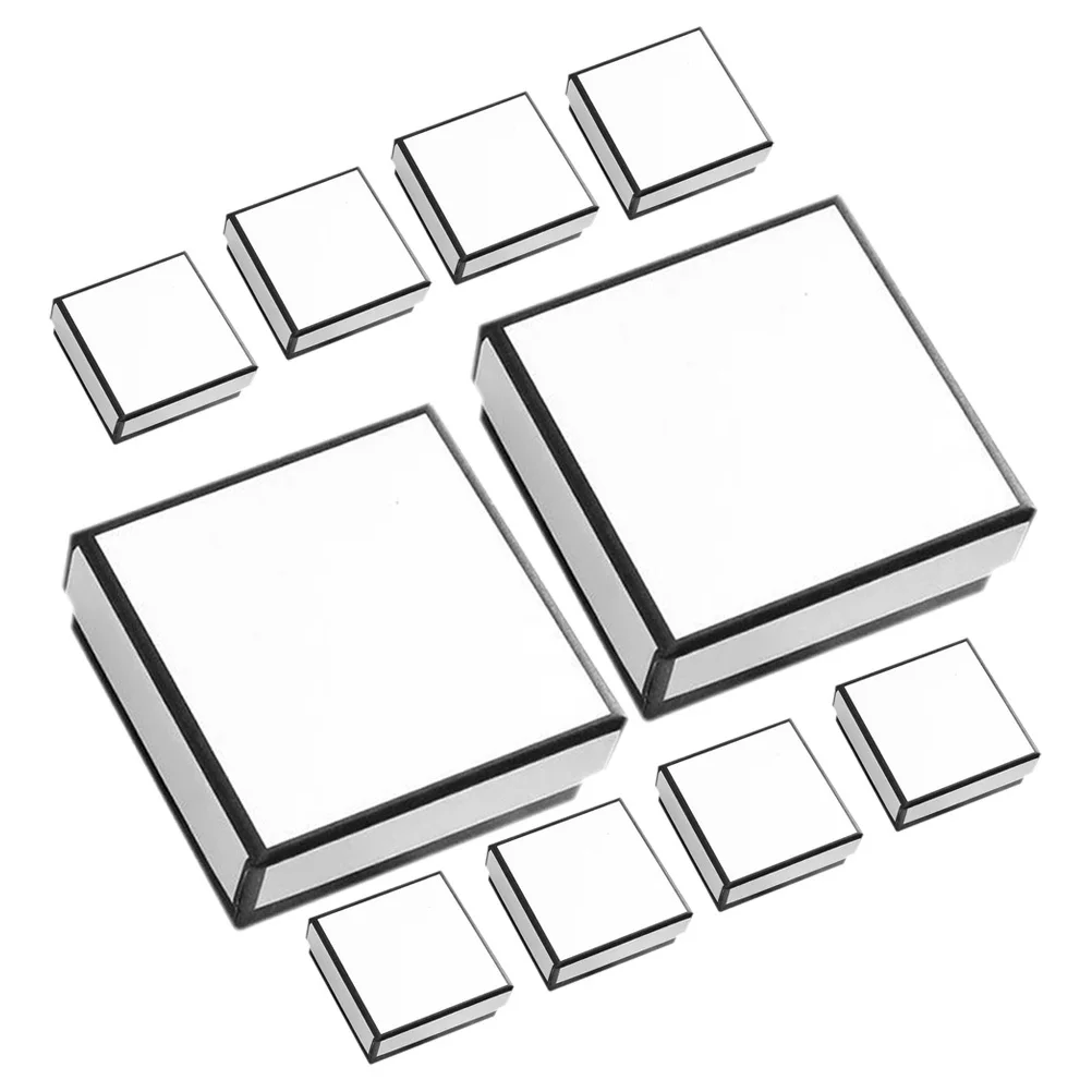 

20 шт. шкатулки для драгоценностей, маленькие компактные ожерелья, серьги, упаковка, органайзер, подарочная коробка, оптовый набор, маленькие картонные коробки для подарков